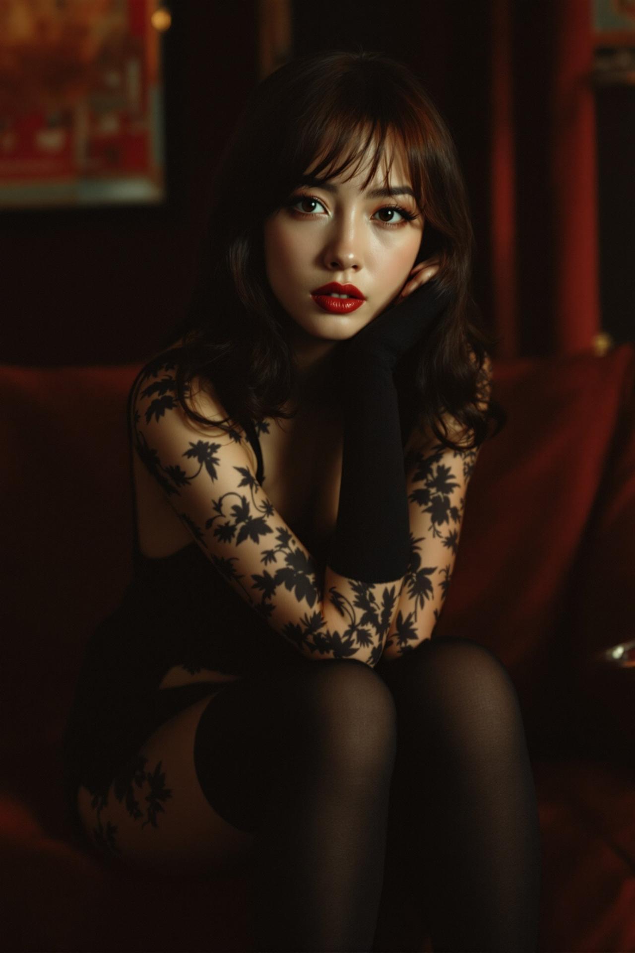 复古港风黑丝情调 - 写真馆唯美写真封面